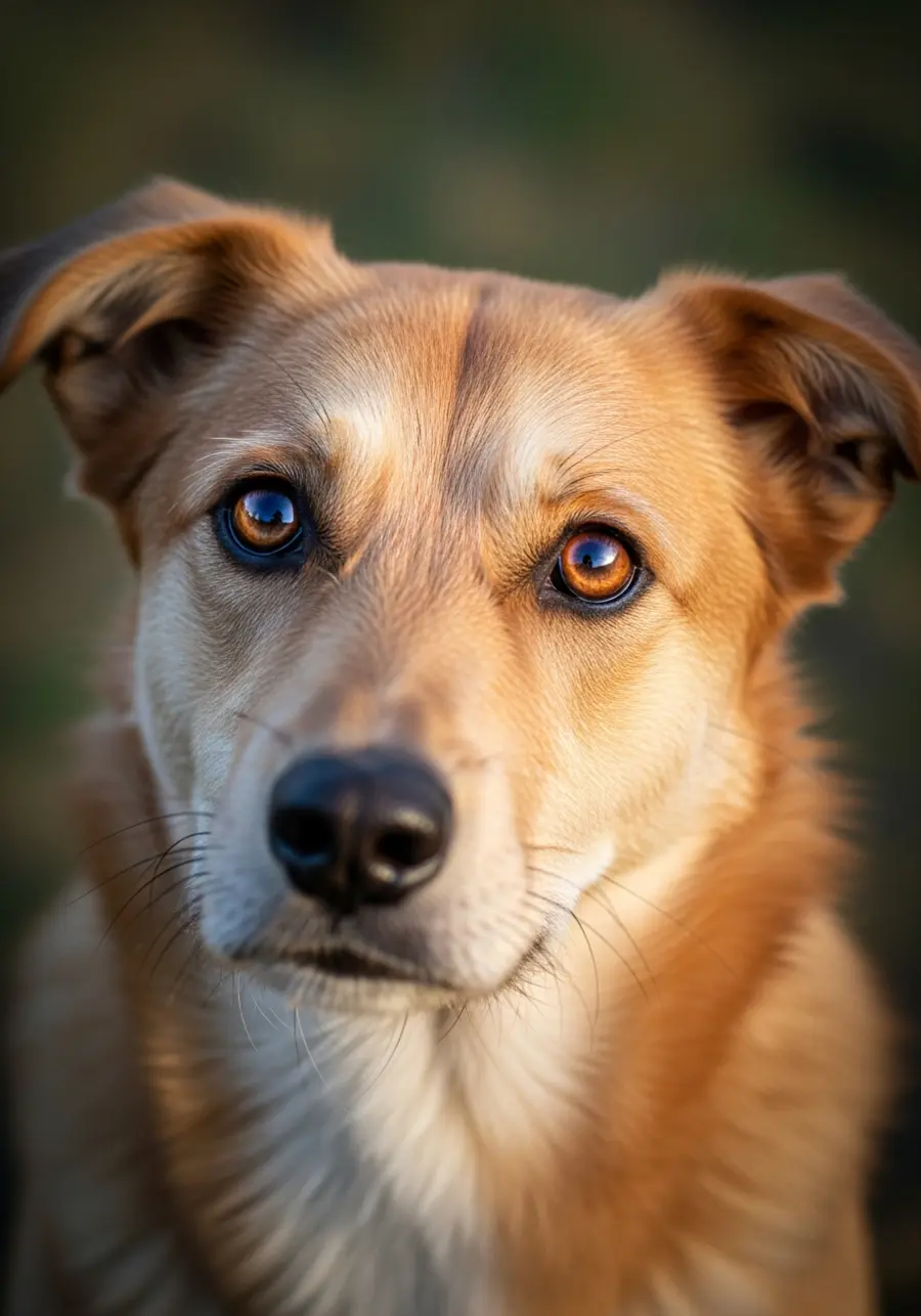 A rescue dog at Saint Francis